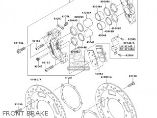 FRONT BRAKE - VN2000A7F VULCAN 2000 2007 USA CALIFORNIA CANADA