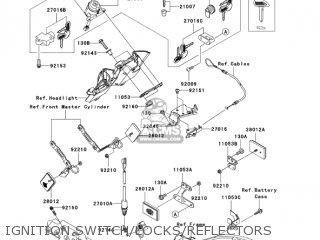 IGNITION SWITCH/LOCKS/REFLECTORS - VN2000A7F VULCAN 2000 2007 USA CALIFORNIA CANADA