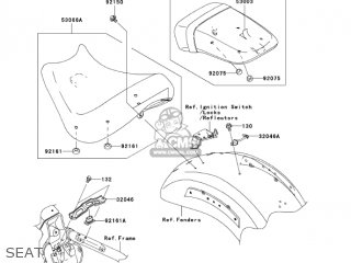 SEAT - VN2000A7F VULCAN 2000 2007 USA CALIFORNIA CANADA