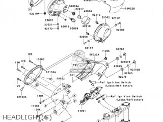 HEADLIGHT(S) - VN2000A7F VULCAN 2000 2007 USA CALIFORNIA CANADA