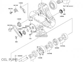 OIL PUMP - VN2000A7F VULCAN 2000 2007 USA CALIFORNIA CANADA