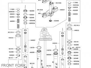 FRONT FORK - VN2000A7F VULCAN 2000 2007 USA CALIFORNIA CANADA