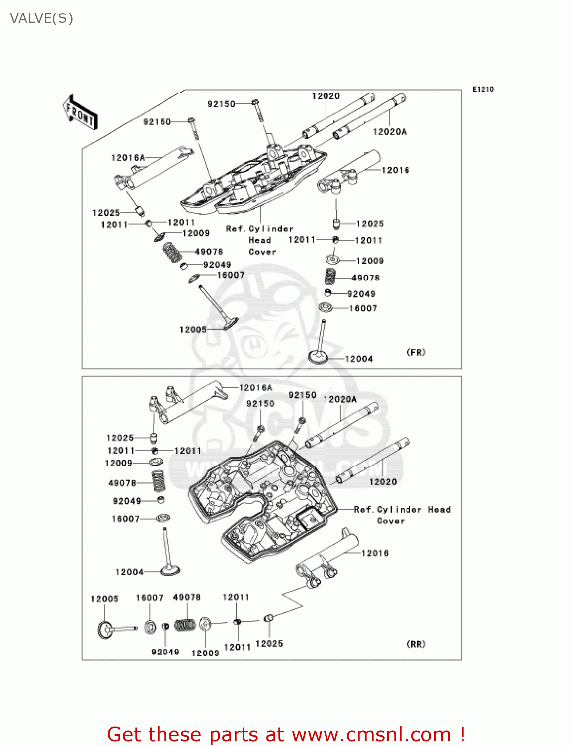 VALVE(S) VN2000D6F VULCAN 2000 LIMITED 2006 USA CALIFORNIA CANADA