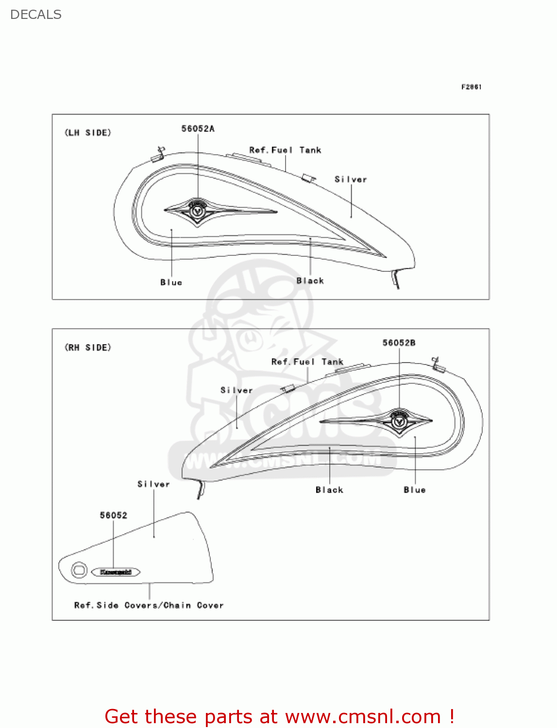 DECALS VN2000D6F VULCAN 2000 LIMITED 2006 USA CALIFORNIA CANADA