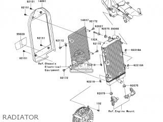 RADIATOR - VN2000D6F VULCAN 2000 LIMITED 2006 USA CALIFORNIA CANADA
