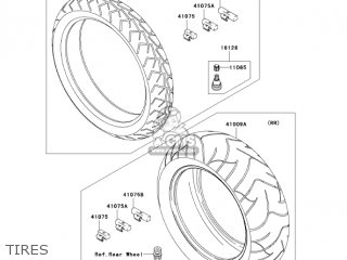 TIRES - VN2000D6F VULCAN 2000 LIMITED 2006 USA CALIFORNIA CANADA