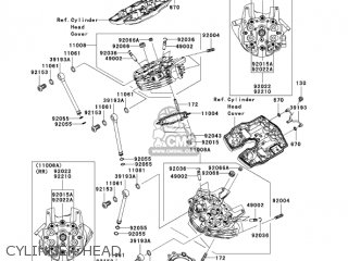 CYLINDER HEAD - VN2000D6F VULCAN 2000 LIMITED 2006 USA CALIFORNIA CANADA