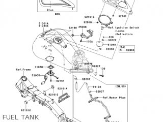 FUEL TANK - VN2000D6F VULCAN 2000 LIMITED 2006 USA CALIFORNIA CANADA