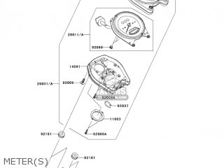 METER(S) - VN2000D6F VULCAN 2000 LIMITED 2006 USA CALIFORNIA CANADA