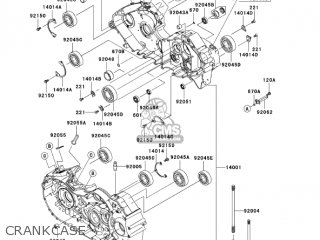 CRANKCASE - VN2000D6F VULCAN 2000 LIMITED 2006 USA CALIFORNIA CANADA