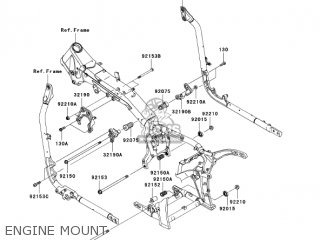 ENGINE MOUNT - VN2000D6F VULCAN 2000 LIMITED 2006 USA CALIFORNIA CANADA