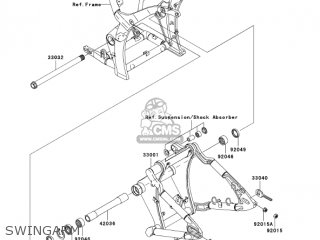SWINGARM - VN2000D6F VULCAN 2000 LIMITED 2006 USA CALIFORNIA CANADA