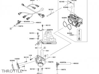 THROTTLE - VN2000E6F VULCAN 2000 CLASSIC 2006 USA CALIFORNIA CANADA