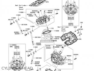 CYLINDER HEAD - VN2000E6F VULCAN 2000 CLASSIC 2006 USA CALIFORNIA CANADA