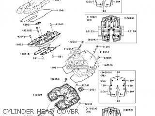 CYLINDER HEAD COVER - VN2000E6F VULCAN 2000 CLASSIC 2006 USA CALIFORNIA CANADA