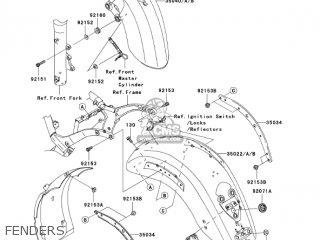 FENDERS - VN2000E6F VULCAN 2000 CLASSIC 2006 USA CALIFORNIA CANADA