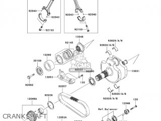 CRANKSHAFT - VN2000E6F VULCAN 2000 CLASSIC 2006 USA CALIFORNIA CANADA