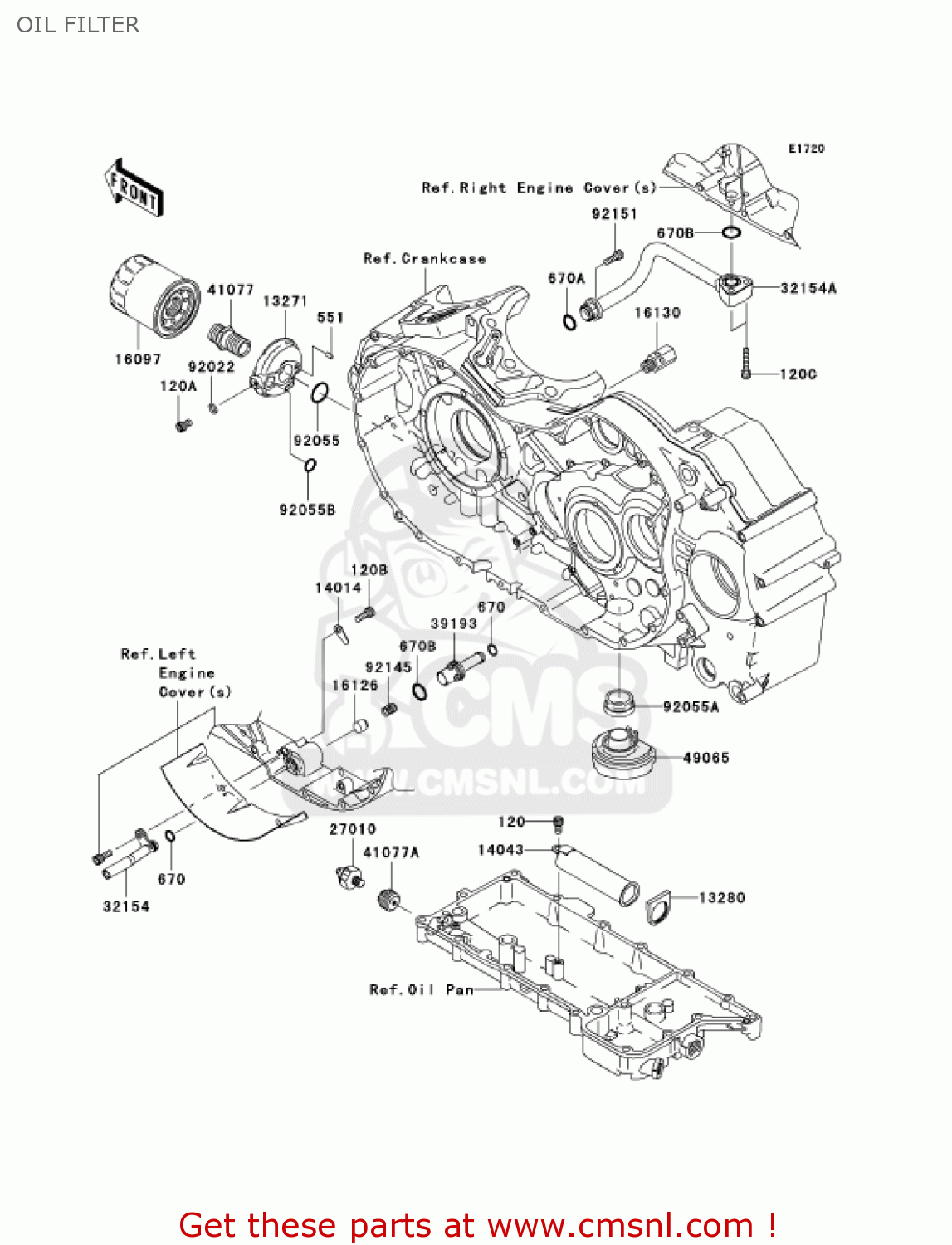 OIL FILTER VN2000E7F VULCAN 2000 CLASSIC 2007 USA CALIFORNIA