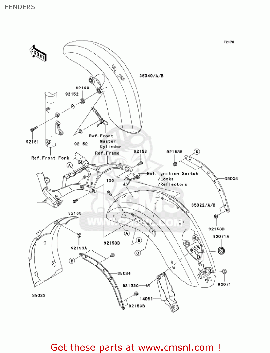 FENDERS VN2000E7F VULCAN 2000 CLASSIC 2007 USA CALIFORNIA