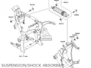 SUSPENSION/SHOCK ABSORBER - VN2000E7F VULCAN 2000 CLASSIC 2007 USA CALIFORNIA