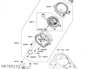 METER(S) - VN2000E7F VULCAN 2000 CLASSIC 2007 USA CALIFORNIA
