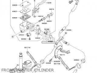 FRONT MASTER CYLINDER - VN2000E7F VULCAN 2000 CLASSIC 2007 USA CALIFORNIA
