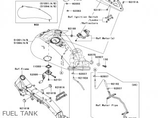 FUEL TANK - VN2000E7F VULCAN 2000 CLASSIC 2007 USA CALIFORNIA
