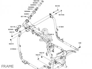 FRAME - VN2000E7F VULCAN 2000 CLASSIC 2007 USA CALIFORNIA
