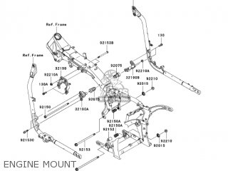 ENGINE MOUNT - VN2000E7F VULCAN 2000 CLASSIC 2007 USA CALIFORNIA
