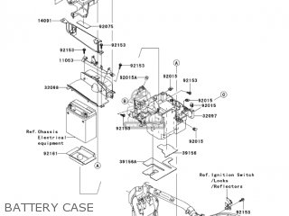 BATTERY CASE - VN2000E7F VULCAN 2000 CLASSIC 2007 USA CALIFORNIA