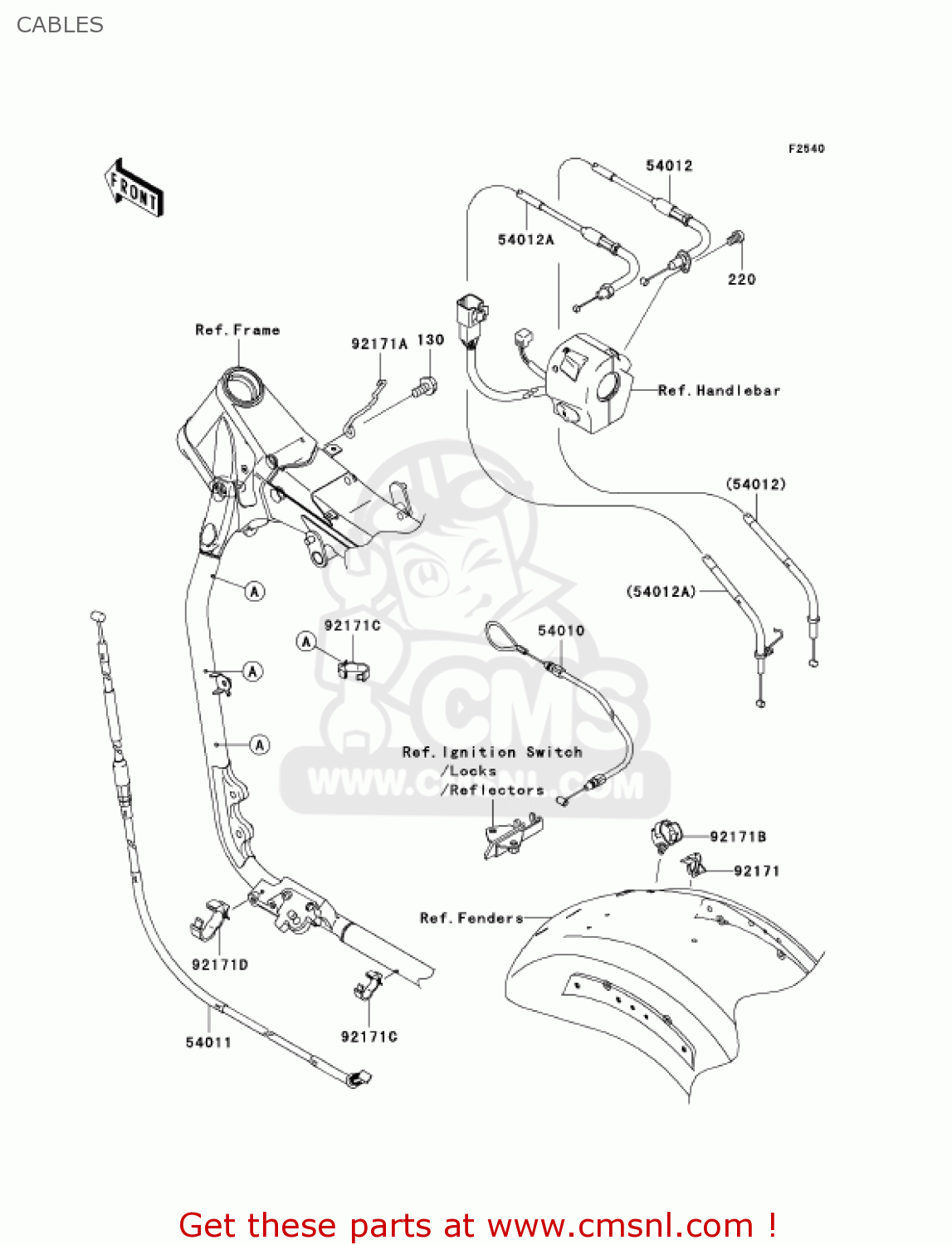 CABLES VN2000F6F VULCAN 2000 CLASSIC 2006 USA CALIFORNIA CANADA / LT