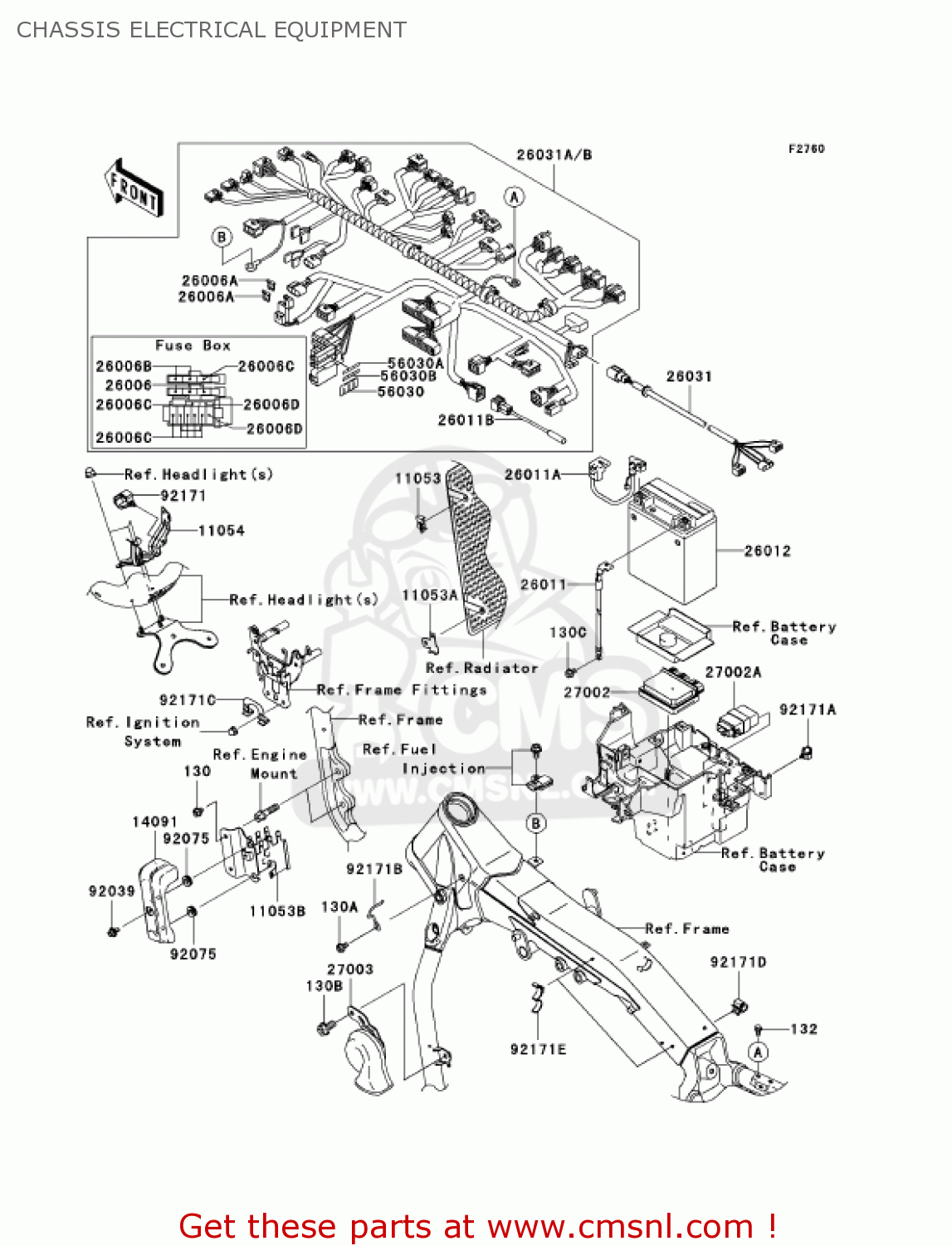 CHASSIS ELECTRICAL EQUIPMENT VN2000F7F VULCAN 2000 CLASSIC 2007 USA CALIFORNIA CANADA / LT