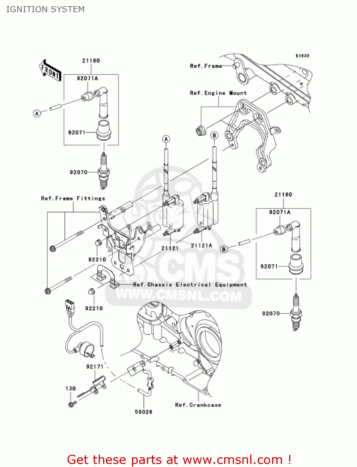 IGNITION SYSTEM VN2000F7F VULCAN 2000 CLASSIC 2007 USA CALIFORNIA CANADA / LT