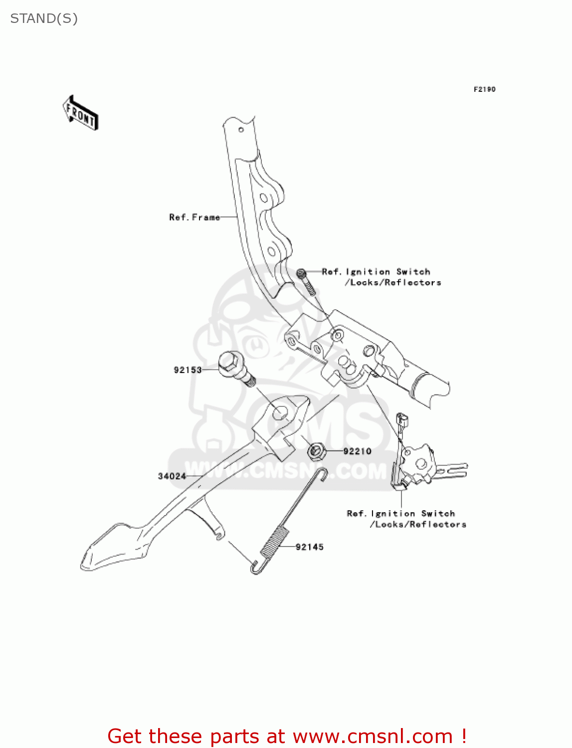 STAND(S) VN2000F7F VULCAN 2000 CLASSIC 2007 USA CALIFORNIA CANADA / LT