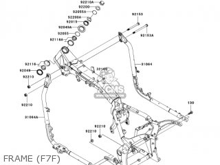 FRAME (F7F) - VN2000F7F VULCAN 2000 CLASSIC 2007 USA CALIFORNIA CANADA / LT