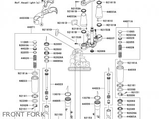 FRONT FORK - VN2000F7F VULCAN 2000 CLASSIC 2007 USA CALIFORNIA CANADA / LT