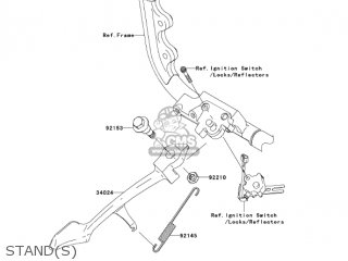 STAND(S) - VN2000F7F VULCAN 2000 CLASSIC 2007 USA CALIFORNIA CANADA / LT