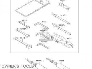 OWNER'S TOOLS - VN2000F7F VULCAN 2000 CLASSIC 2007 USA CALIFORNIA CANADA / LT