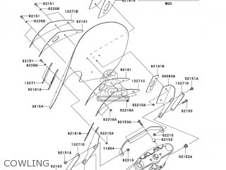 COWLING - VN2000F7F VULCAN 2000 CLASSIC 2007 USA CALIFORNIA CANADA / LT