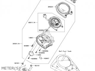 METER(S) - VN2000F7F VULCAN 2000 CLASSIC 2007 USA CALIFORNIA CANADA / LT