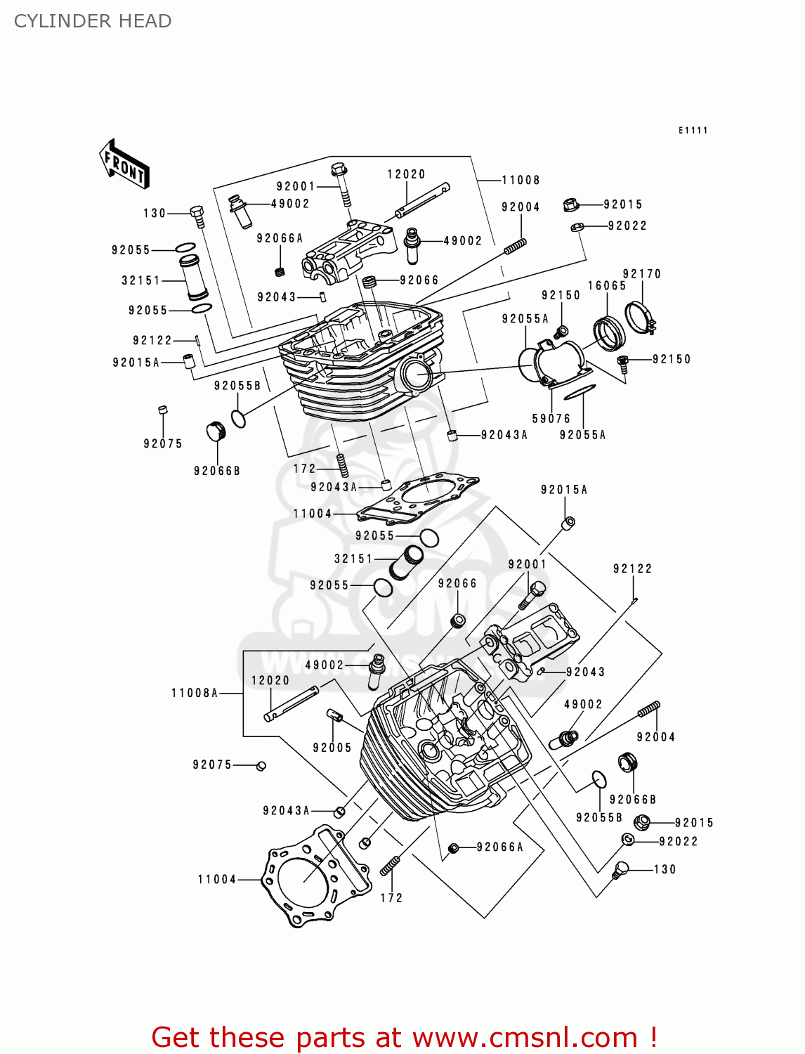 CYLINDER HEAD VN400C4 VULCAN CLASSIC 1994 GREECE