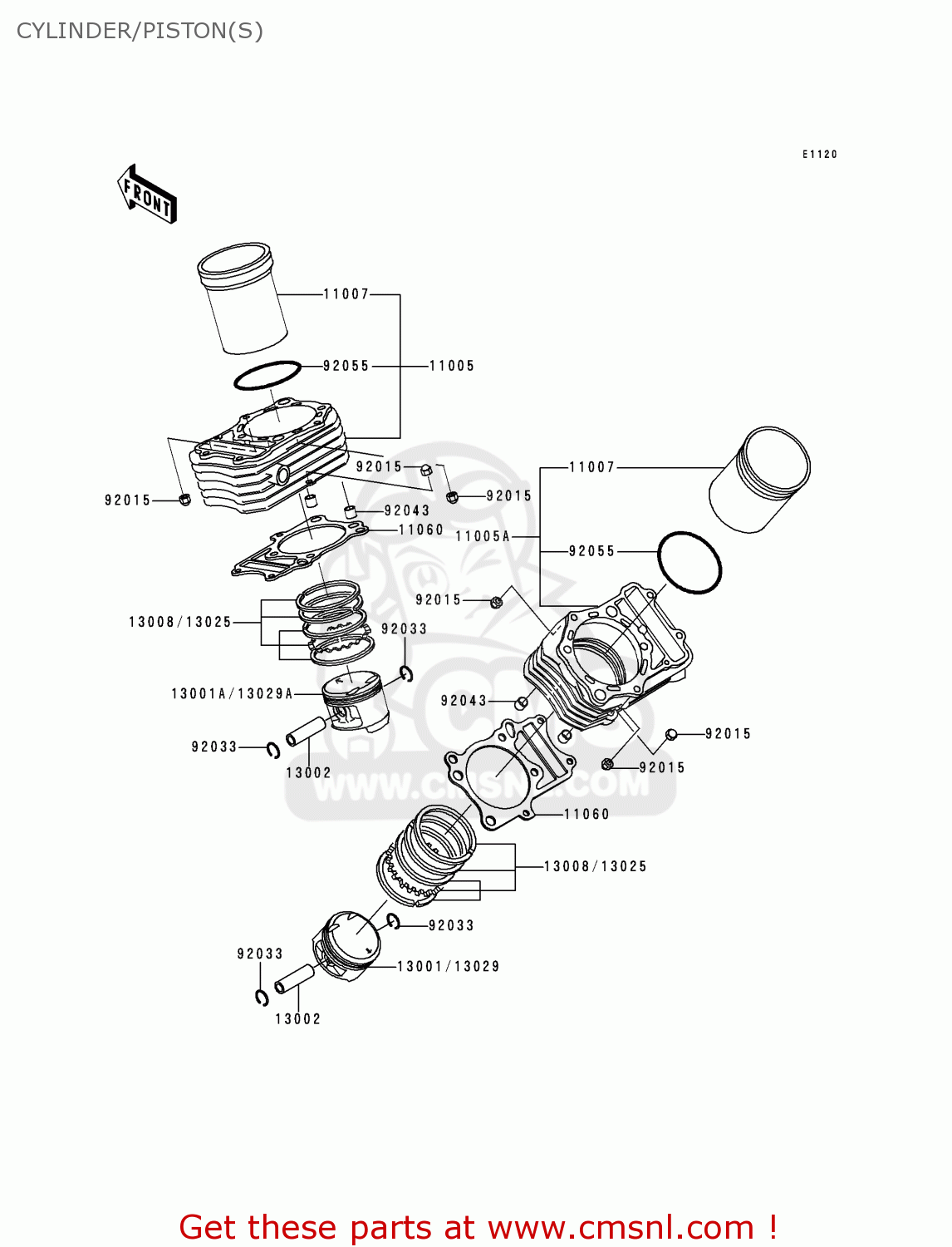CYLINDER/PISTON(S) VN400C4 VULCAN CLASSIC 1994 GREECE