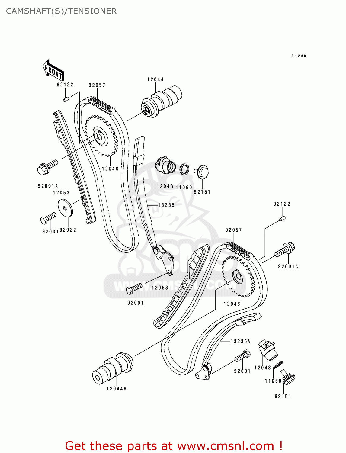 CAMSHAFT(S)/TENSIONER VN400C4 VULCAN CLASSIC 1994 GREECE