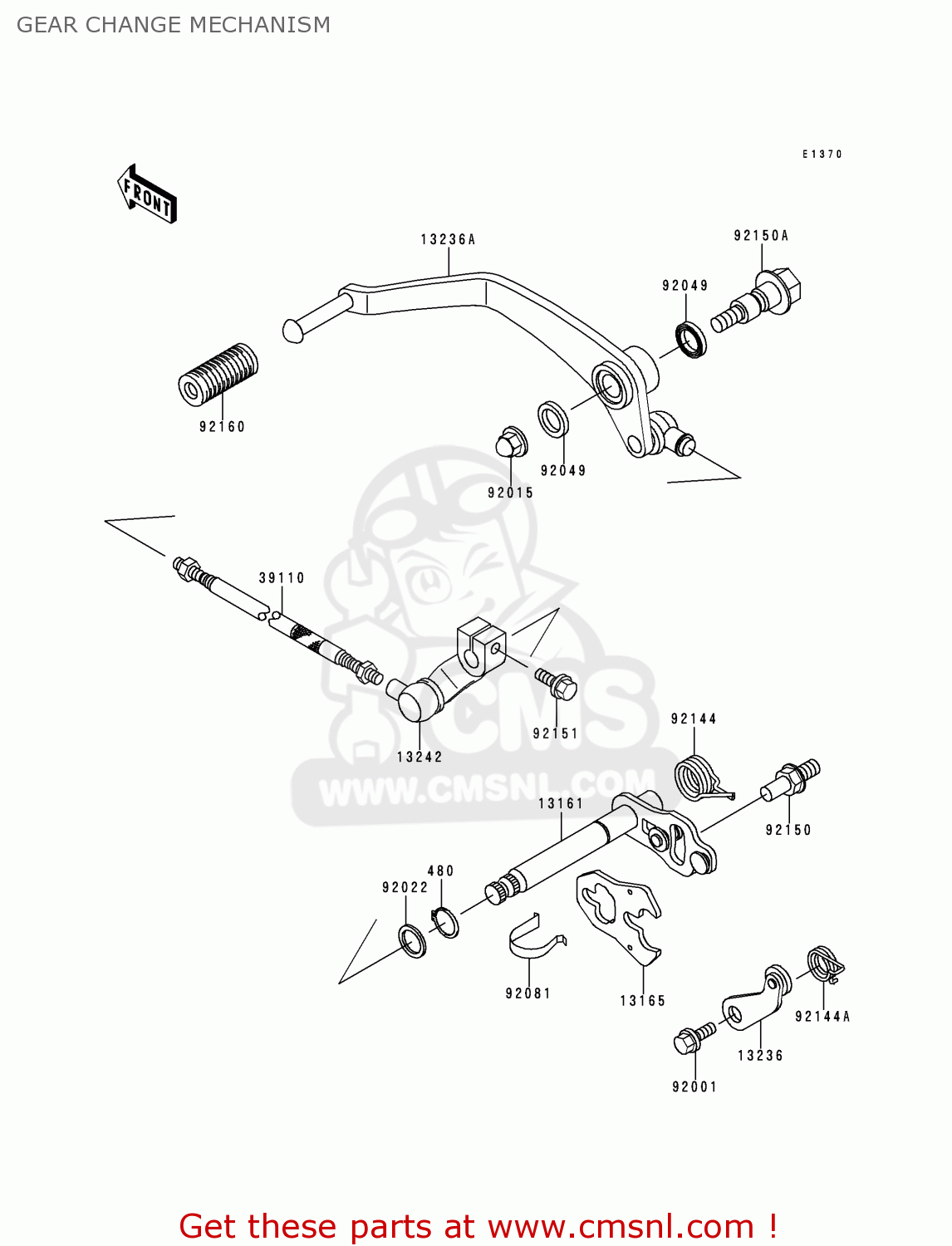GEAR CHANGE MECHANISM VN400C4 VULCAN CLASSIC 1994 GREECE