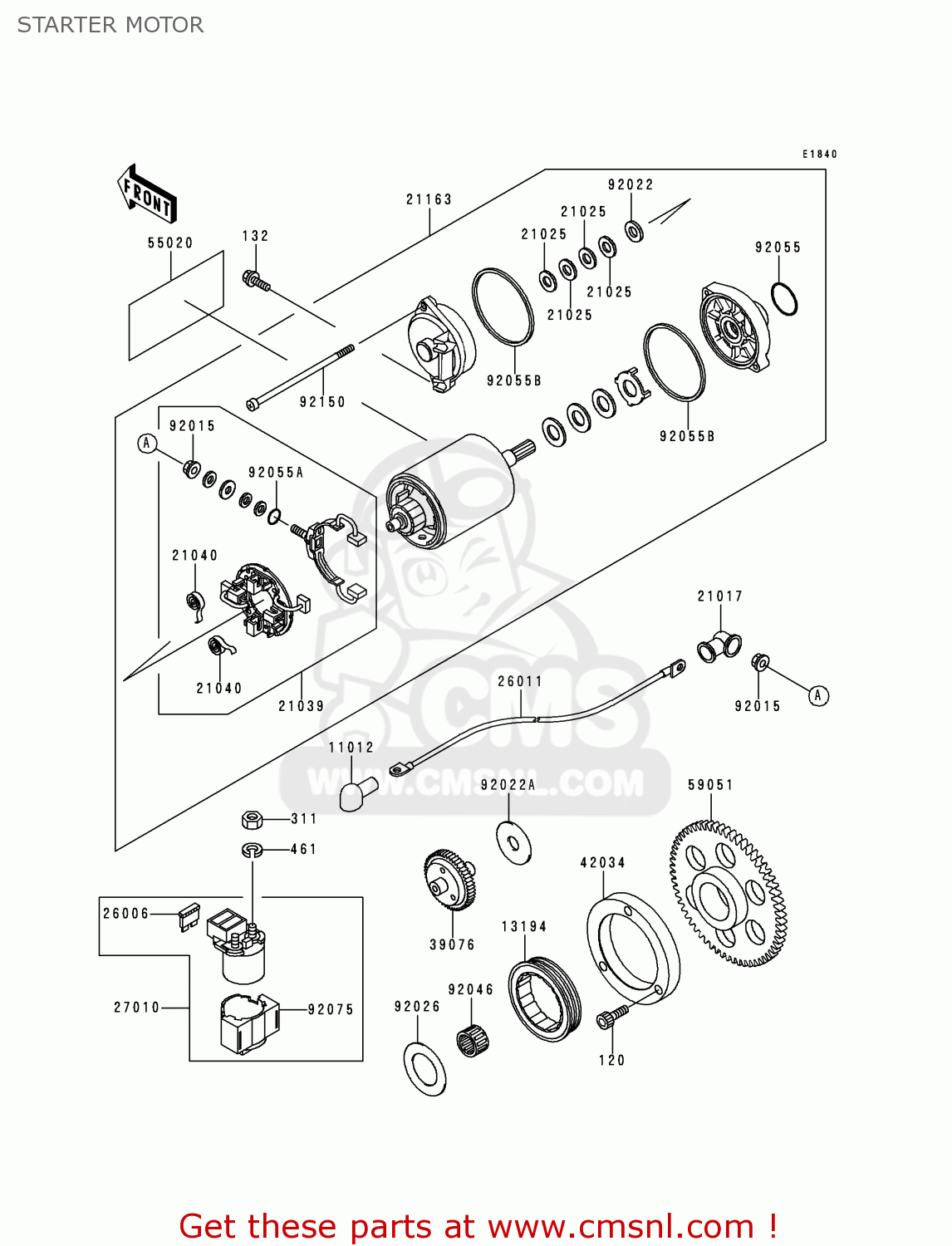 STARTER MOTOR VN400C4 VULCAN CLASSIC 1994 GREECE