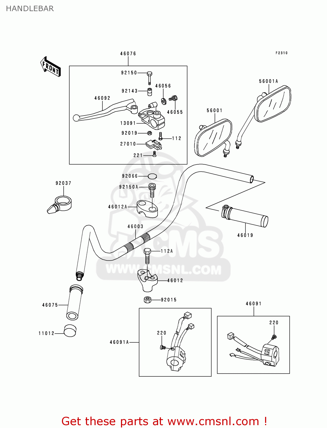 HANDLEBAR VN400C4 VULCAN CLASSIC 1994 GREECE
