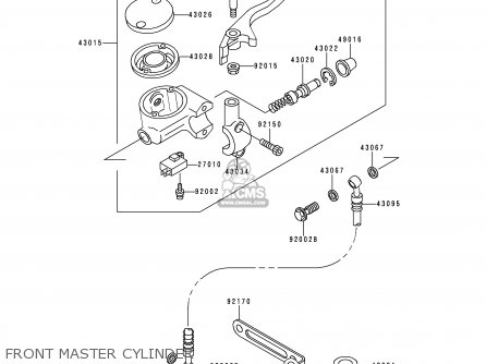 FRONT MASTER CYLINDER - VN400C4 VULCAN CLASSIC 1994 GREECE