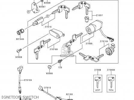 IGNITION SWITCH - VN400C4 VULCAN CLASSIC 1994 GREECE