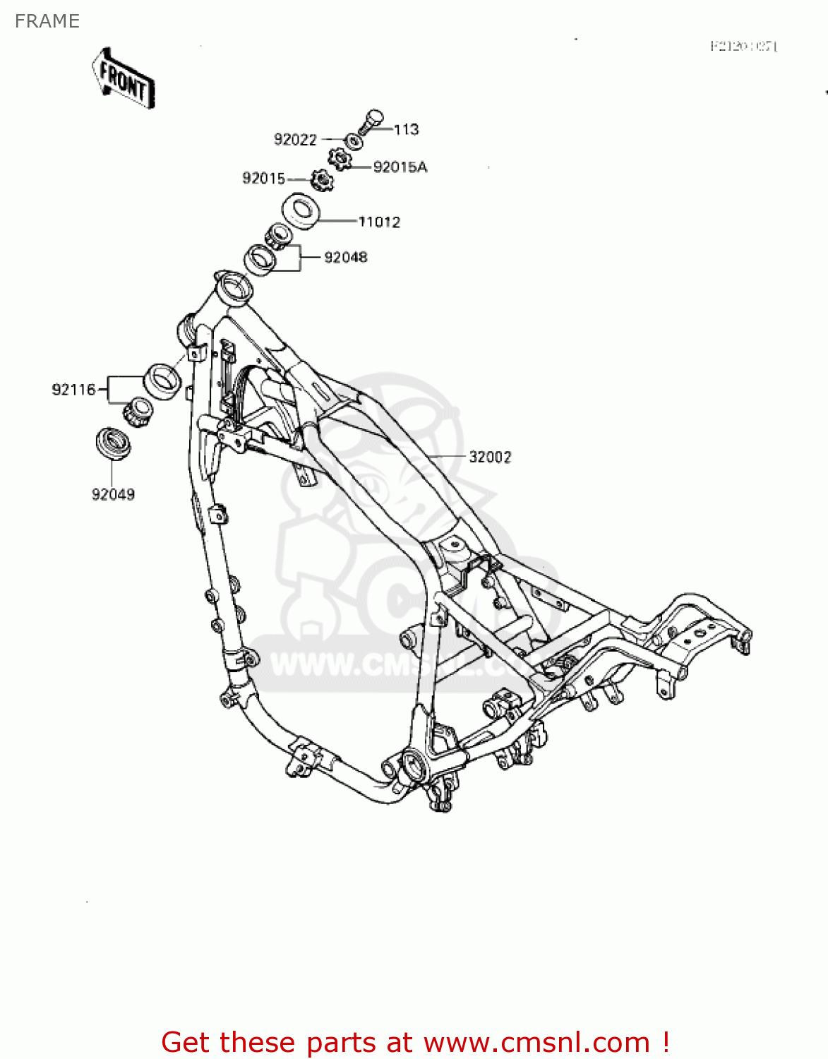 FRAME VN700A1 LTD 1985 USA CALIFORNIA