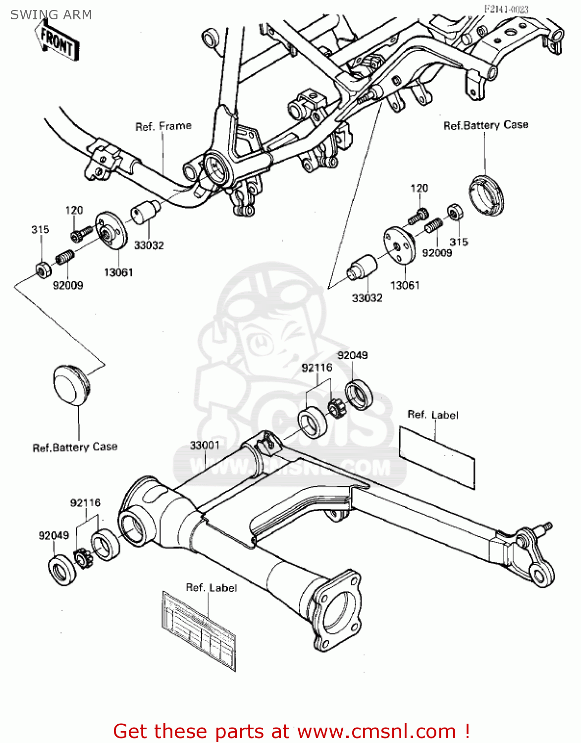 SWING ARM VN700A1 LTD 1985 USA CALIFORNIA